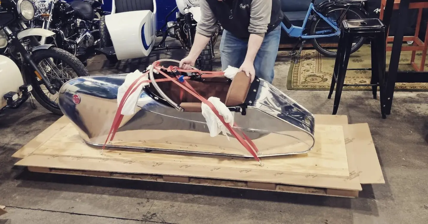 Caisse sur mesure transport moto