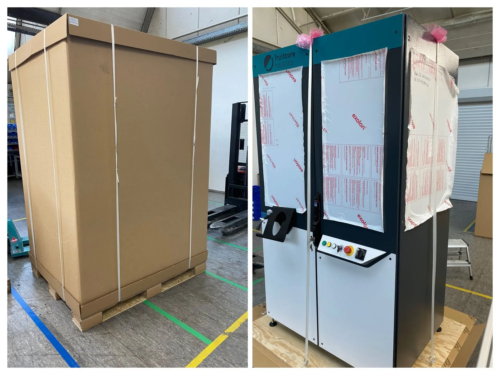 Mise en caisse machine