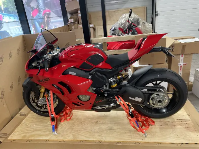 Caisse palette sur mesure pour transport de moto