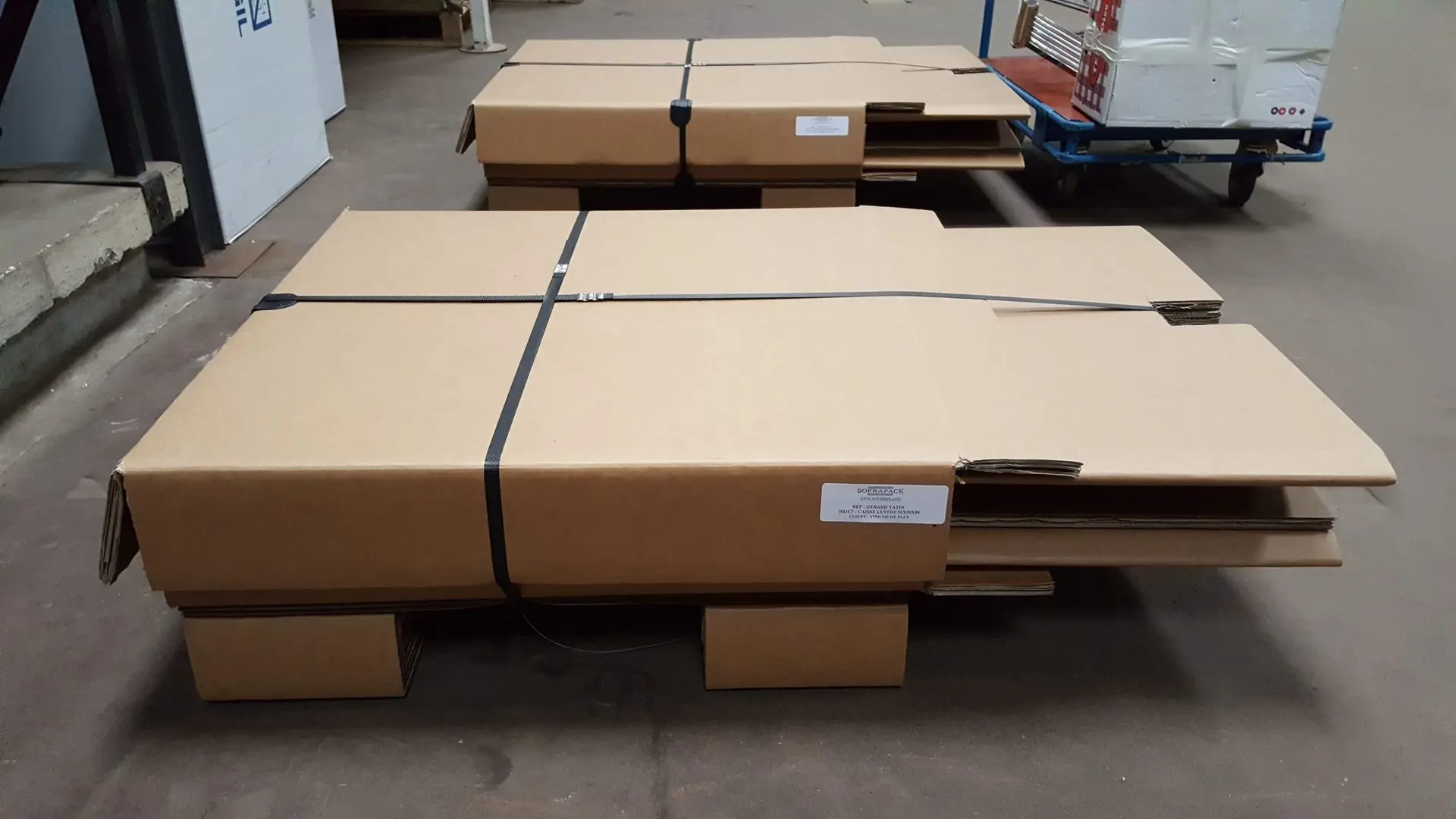 caisse en configuration livraison